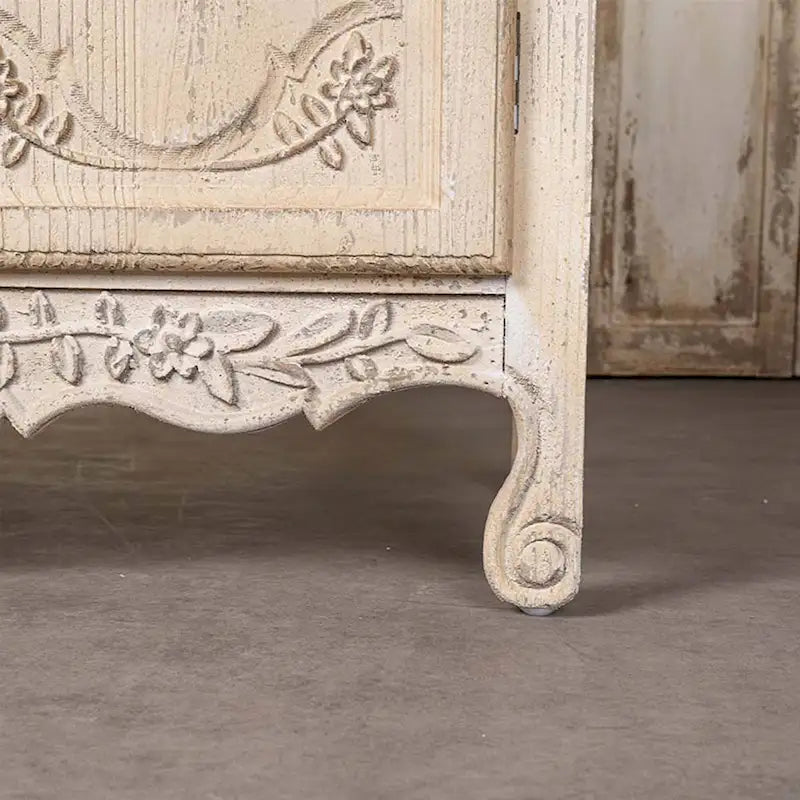 Buffet Bahut 3 Portes Noir et Or avec Dispositif Anti-Basculement