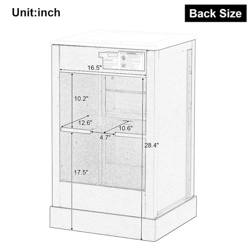 Meuble-lavabo de salle de bain 20 po avec évier en céramique et porte à fermeture amortie