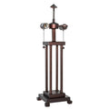 Pied de lampe colonne style Mission fait main, 61 cm de haut