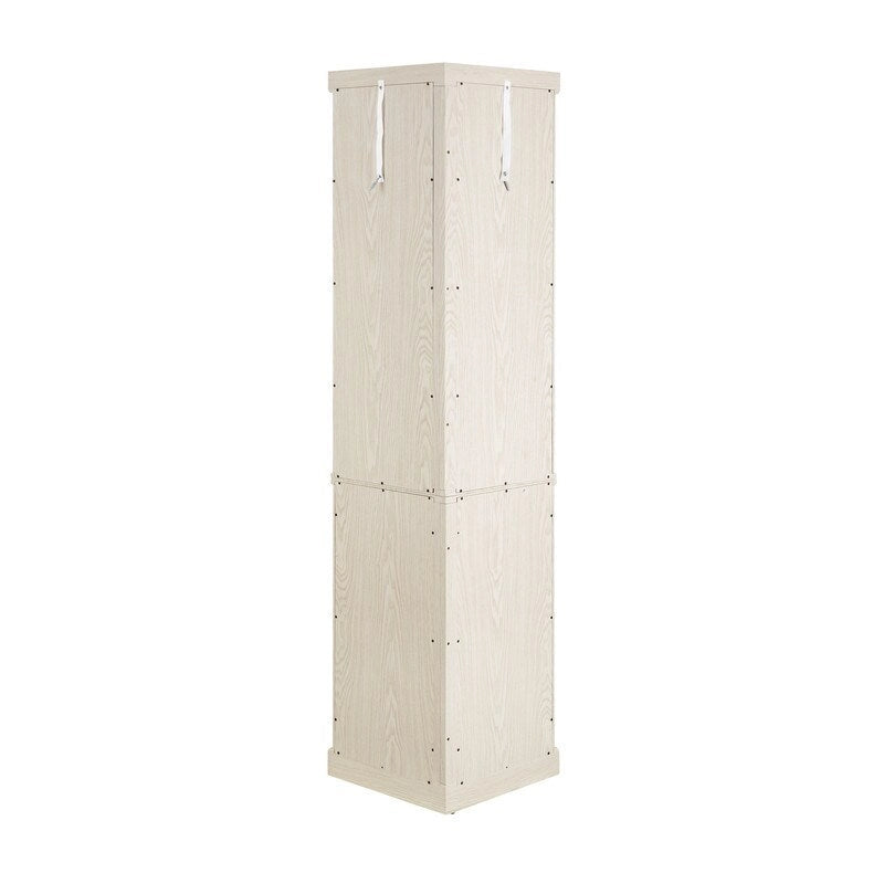 Vitrine d'angle avec éclairage intégré pour objets de collection et verrerie