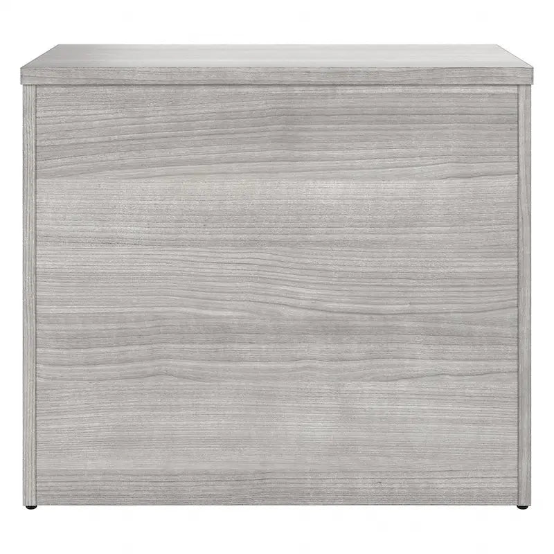 Meuble de rangement de bureau avec tiroir classeur verrouillable et étagères ouvertes — 76 cm l.