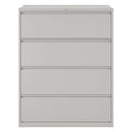 Classeur latéral à 4 tiroirs de 106,7 cm de large en gris clair — Certifié Greenguard Gold