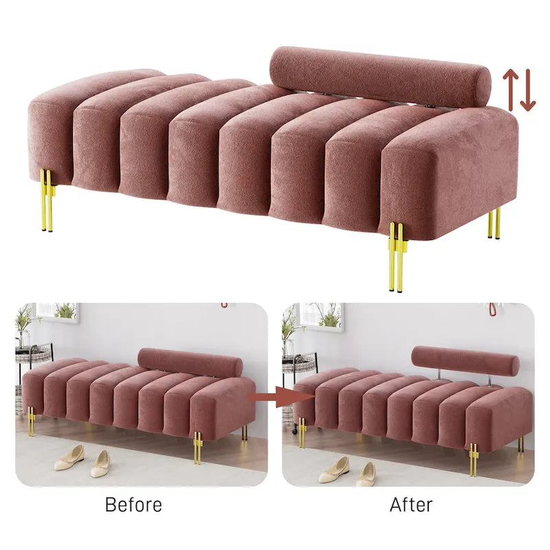Meuble vintage crème en bois avec 2 tiroirs, double porte et poignées en métal