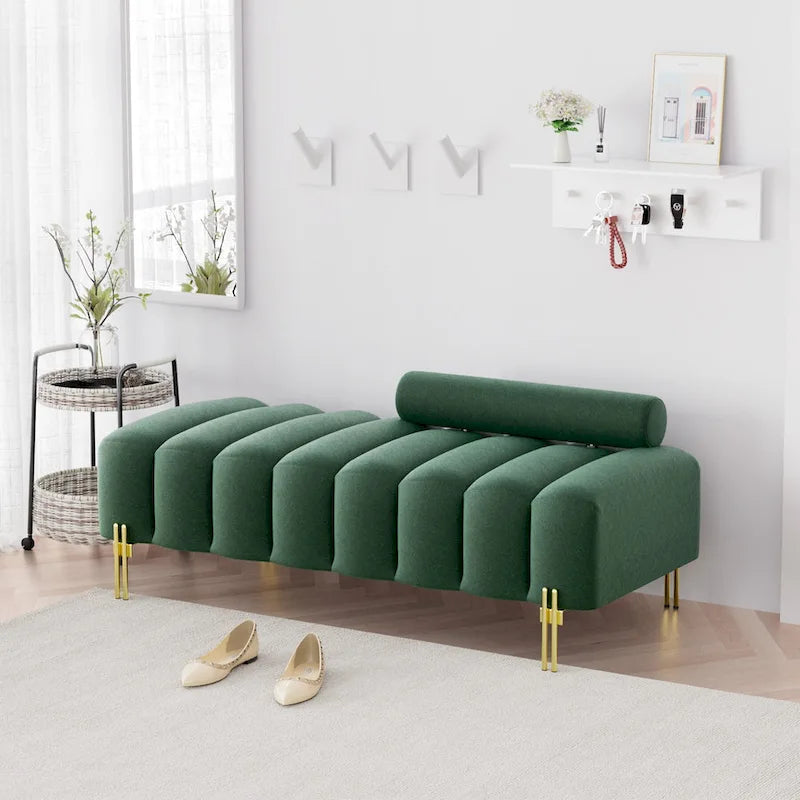 Meuble vintage crème en bois avec 2 tiroirs, double porte et poignées en métal