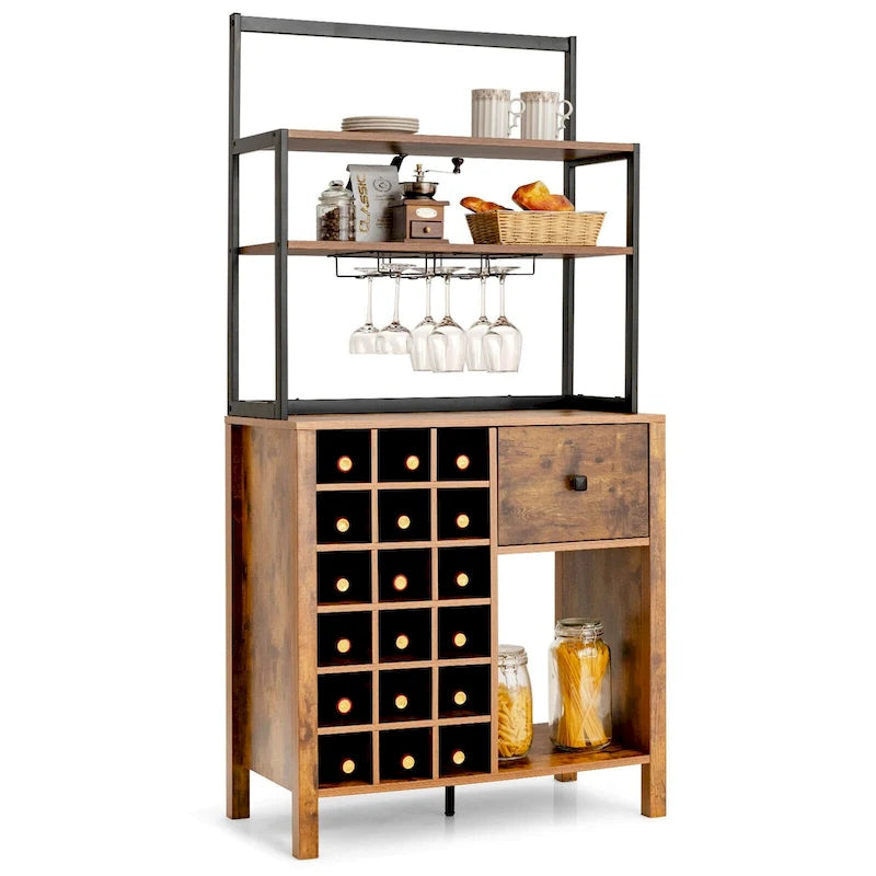 Banc rembourré en tissu beige avec rangement supérieur capitonné et accoudoirs courbés