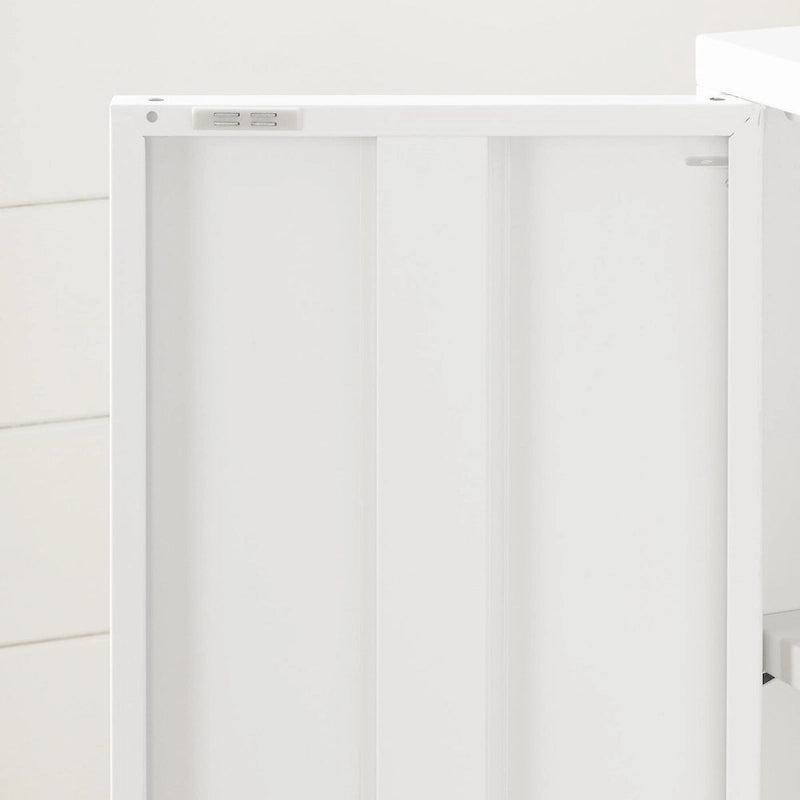 Armoire de rangement contemporaine à 2 portes en métal avec étagères réglables et portes magnétiques