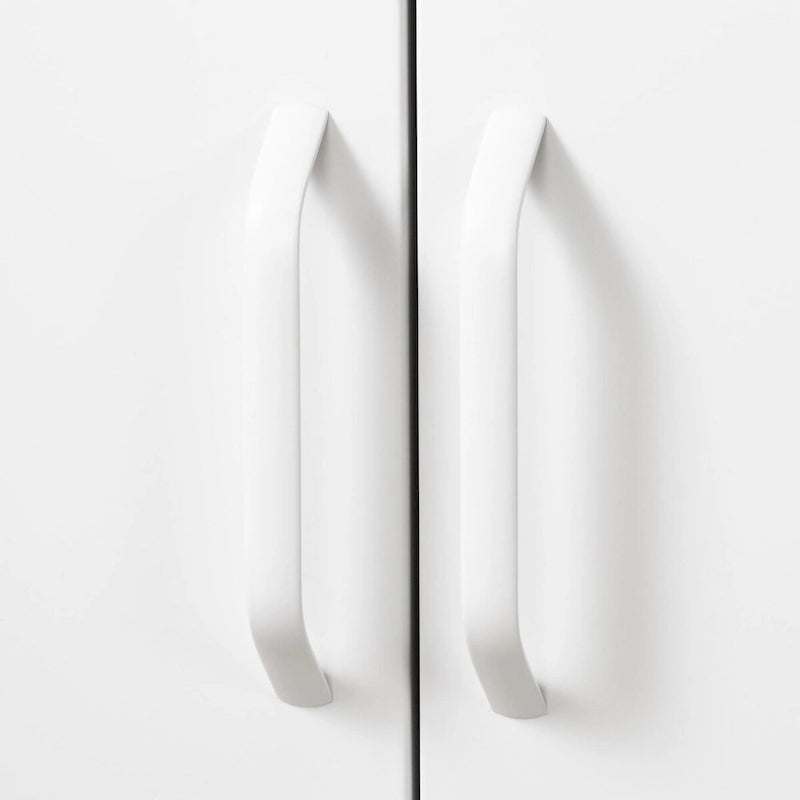 Armoire de rangement contemporaine à 2 portes en métal avec étagères réglables et portes magnétiques