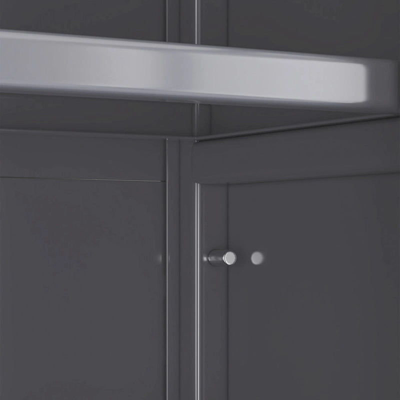 Meuble de cuisine étagère du sol au plafond avec rangement pour micro-ondes et rotation à 360°