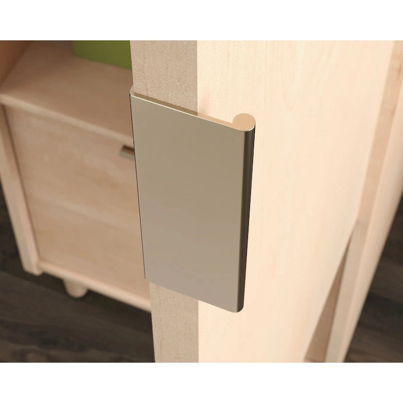 Meuble de rangement vertical avec tiroir de classement et étagère réglable — Fini jet acacia