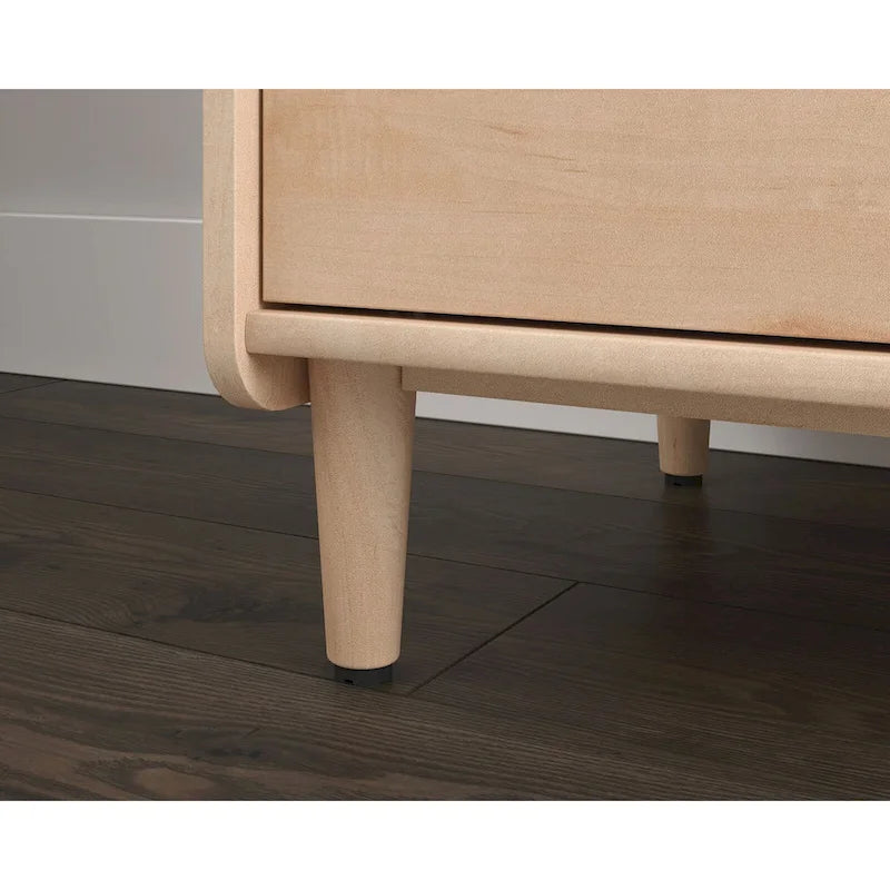 Meuble de rangement vertical avec tiroir de classement et étagère réglable — Fini jet acacia