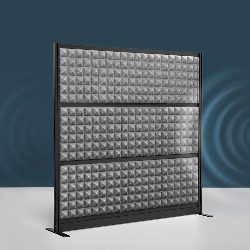 Système de cloisons modulaires avec panneaux insonorisants — 178 cm (L) × 178 cm (H)