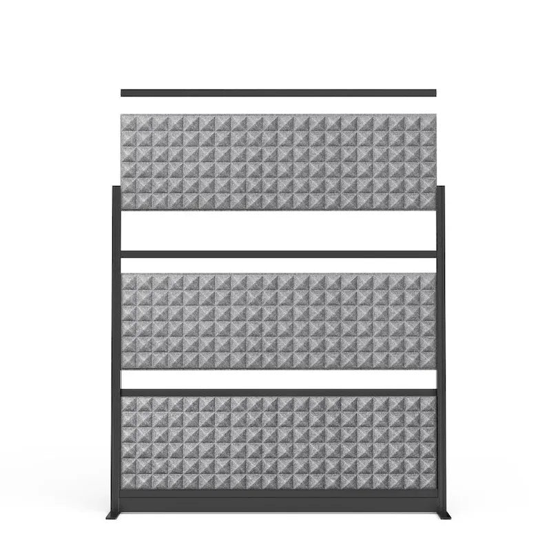 Système de cloisons modulaires avec panneaux insonorisants — 178 cm (L) × 178 cm (H)