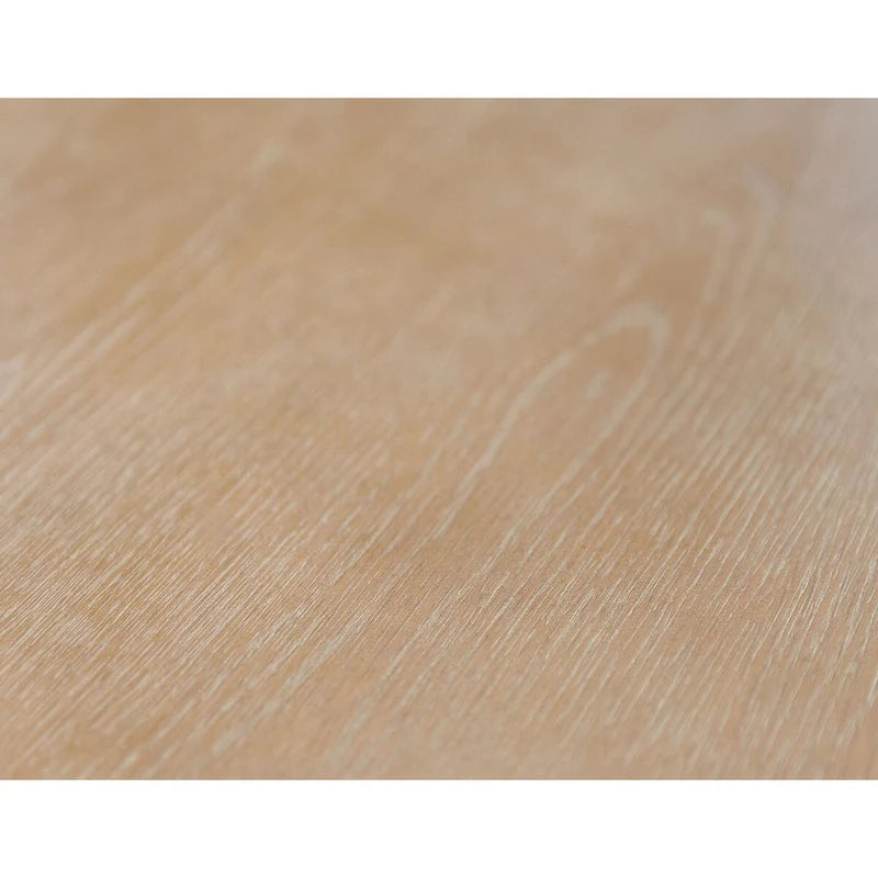 Huche de rangement moderne en bois avec portes et éléments en arche — Entièrement assemblée, brun clair