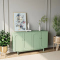 Buffet bas 4 portes Intaglio contemporain avec étagère réglable