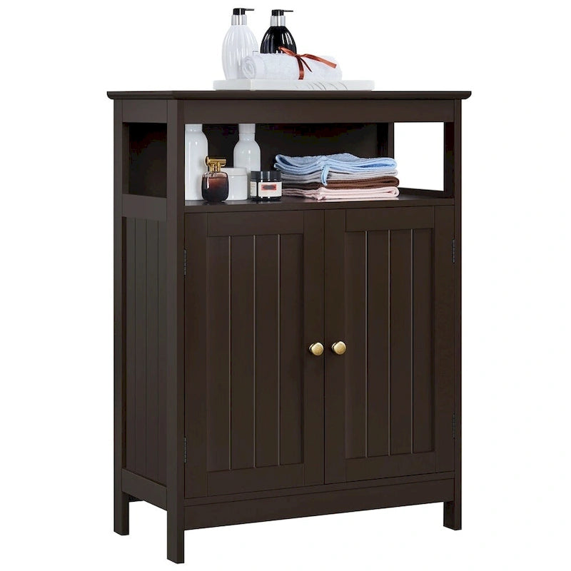 Yaheetech Bathroom Storage Cabinet with Adjustable Shelf Floor Rack