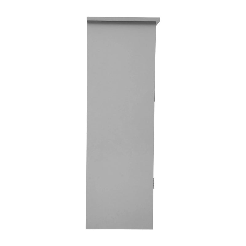 Meuble de rangement au sol de salle de bain moderne avec porte magnétique et 3 étagères réglables